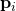 \mathbf{p}_i